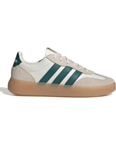 BASKETS ADIDAS BARREDA DECODE LUX JR1230 BEIGE À RAYURES VERTES BLANCO