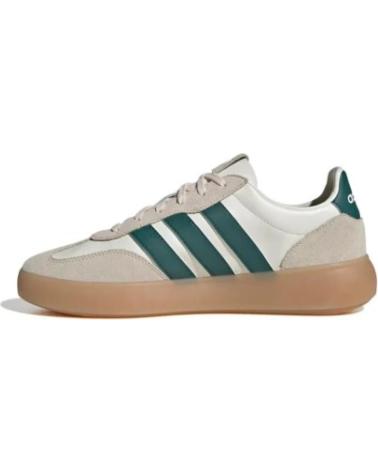 BASKETS ADIDAS BARREDA DECODE LUX JR1230 BEIGE À RAYURES VERTES BLANCO