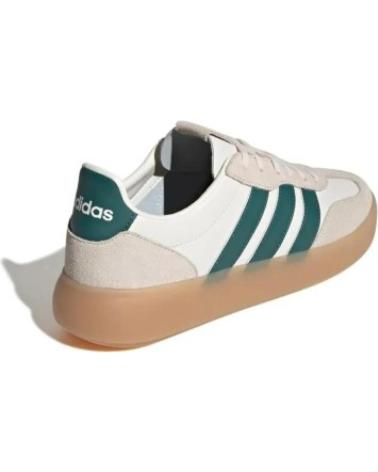 BASKETS ADIDAS BARREDA DECODE LUX JR1230 BEIGE À RAYURES VERTES BLANCO