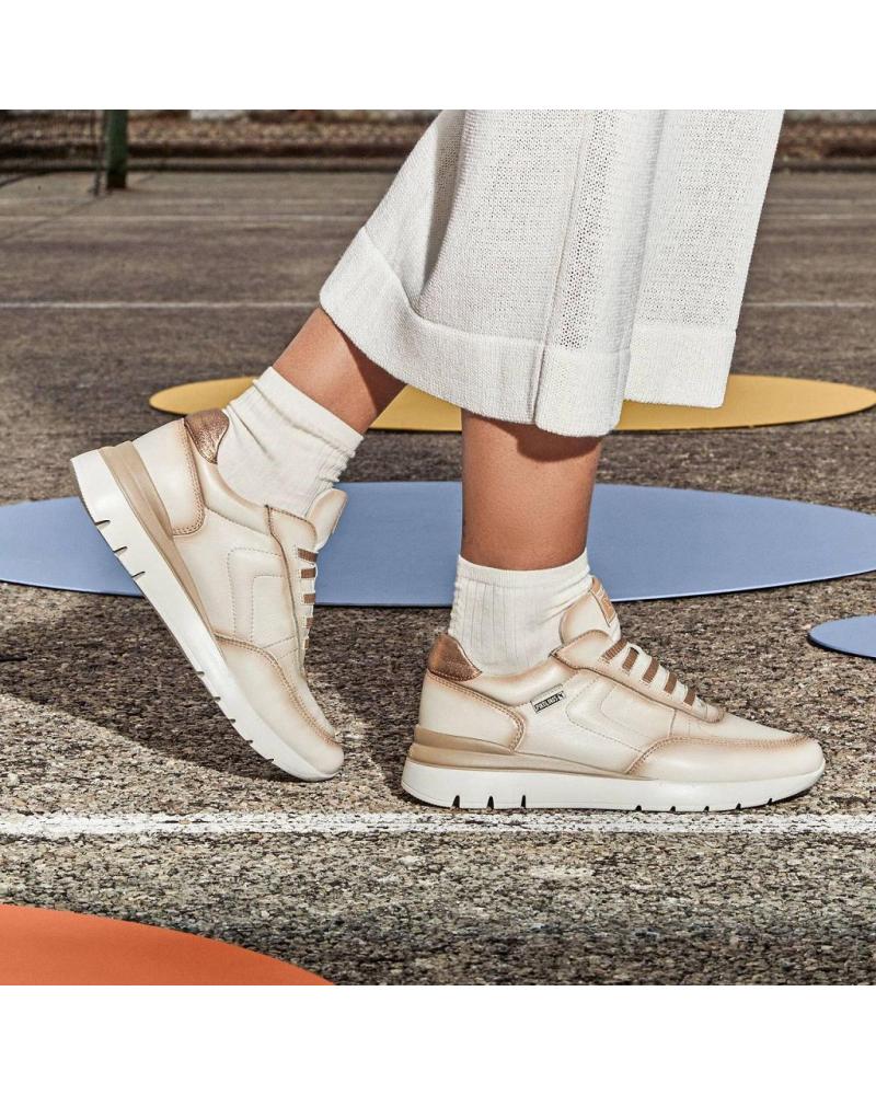 Pikolinos Yorkville W0d_i16 - Scarpe Da Ginnastica Alta Donna In Pelle, Chiusura Con Lacci