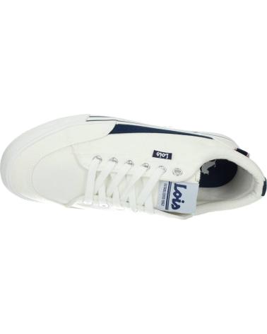 LOIS JEANS TÉNIS 61376 BRANCOS COM DETALHES AZUIS BLANCO