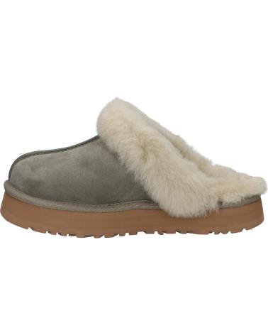 Pantoufles pour Femme ugg 1122550 W DISQUETTE MOSS GREEN - MUTED BRASS