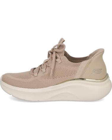 SKECHERS SLIP-INS BOBS SPORT B LOVE 117617 TAUPE - TRUE DELIGHT TAUPE