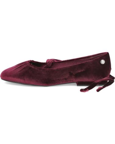 XTI BALLERINE IN VELLUTO CON NASTRI MODELLO 144699 BORDEAUX BURDEOS