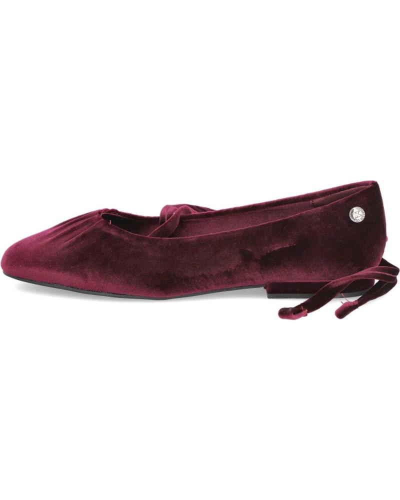 XTI BALLERINE IN VELLUTO CON NASTRI MODELLO 144699 BORDEAUX BURDEOS