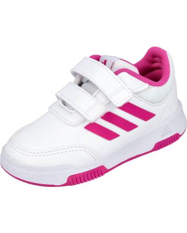 ZAPATILLAS ADIDAS TENSAUR HOOK AND LOOP GW6468 BLANCAS FUCSIA BLANCO