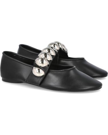 BALLERINES CORINA M5620 AVEC ORNEMENTS MÉTALLIQUES NOIRS NEGRO