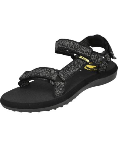 JOMA S-LEO-LADY-2501 VERSTELLBARE SCHWARZE FREIZEITSANDALEN NEGRO