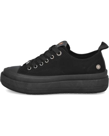REFRESH 173073 ZAPATILLAS BAJAS DE SERRAJE NEGRO NEGRO