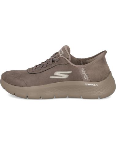SKECHERS SLIP-INS GO WALK FLEX MALI 124837 MARROM MARRON