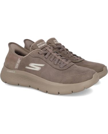 SKECHERS SLIP-INS GO WALK FLEX MALI 124837 BROWN MARRON