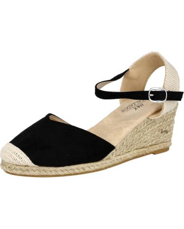 ALPARGATAS L&R SHOES 4466 DE ESPARTO NEGRO NEGRO