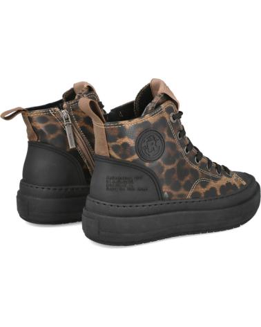 REFRESH 173075 - ZAPATILLAS ALTAS ANIMAL PRINT LEOPARDO NEGRO LEOPARDO-NEGRO