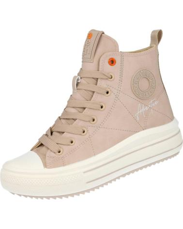 BASKETS MONTANTES REFRESH 172939 SIMILICUIR BEIGE BEIG