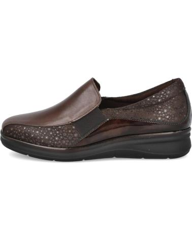 PITILLOS 10702 FLACHE MOKASSINS DAMEN BRAUN MARRON