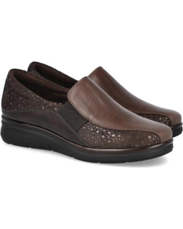 PITILLOS 10702 FLACHE MOKASSINS DAMEN BRAUN MARRON