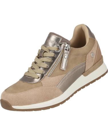 REFRESH 172959 CASUAL SNEAKERS BEIGE WITH ZIPPER BEIG