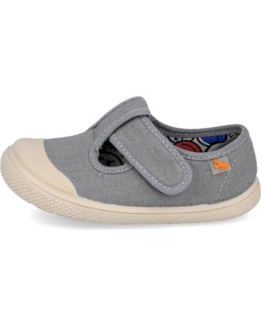 VUL-LADI ZAPATILLAS DE LONA FLEXIBLES BAREFOOT 8197-558 GRIS GRIS