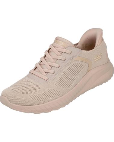 SCARPE DA GINNASTICA SKECHERS SLIP-INS BOBS SPORT SQUAD CHAOS 117497 NATURALE NATURAL