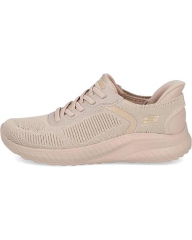 SCARPE DA GINNASTICA SKECHERS SLIP-INS BOBS SPORT SQUAD CHAOS 117497 NATURALE NATURAL
