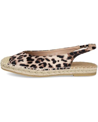 L&R SHOES FLAT ESPADRILLES FB-3141 LEOPARD PRINT BEIGE LEOPARDO
