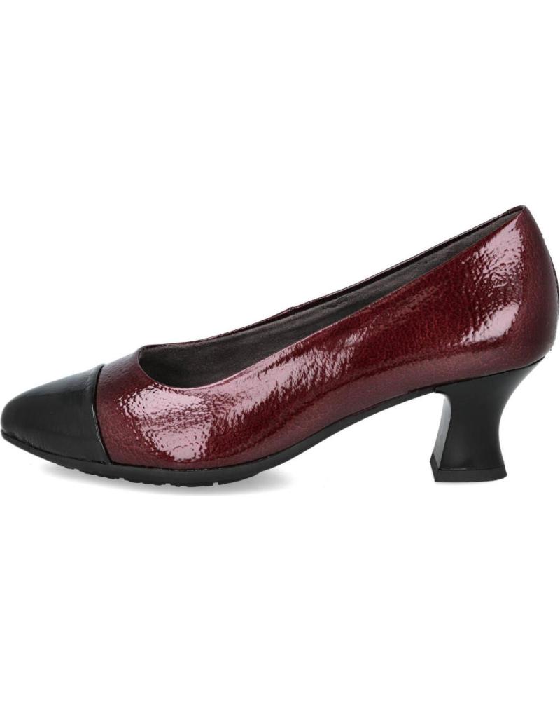 PITILLOS 10850 PUMPS TRICHTERABSATZ ZWEIFARBIG SCHWARZ BORDEAUX NEGRO - BURDEOS