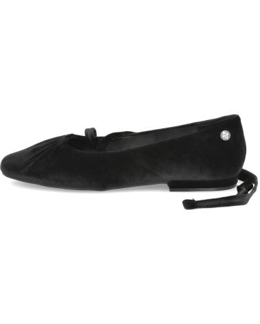 XTI 144699 BALLERINE IN VELLUTO CON NASTRI NERE NEGRO