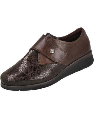 PITILLOS 10710 FLACHE SCHUHE BRAUN MIT KLETTVERSCHLUSS MARRON