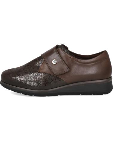 PITILLOS 10710 FLACHE SCHUHE BRAUN MIT KLETTVERSCHLUSS MARRON
