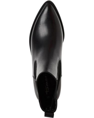 BOTAS CHELSEA TAMARIS 1-25301-45 NEGRO CON TACÓN BLOQUE NEGRO