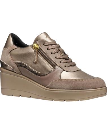GEOX D ILDE A D46RAA0AJ22 METALLIC TAUPE CASUAL SNEAKERS VARIOS COLORES