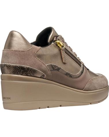 GEOX D ILDE A D46RAA0AJ22 METALLIC TAUPE CASUAL SNEAKERS VARIOS COLORES