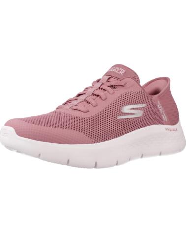 SKECHERS GO WALK FLEX SLIP-INS PINK SNEAKERS ROSA