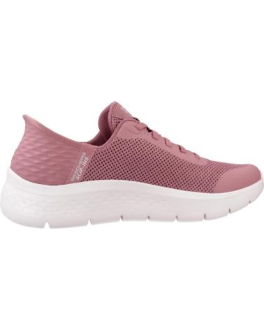 SKECHERS GO WALK FLEX SLIP-INS PINK SNEAKERS ROSA