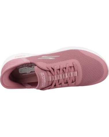 SKECHERS GO WALK FLEX SLIP-INS PINK SNEAKERS ROSA