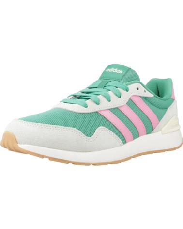 ADIDAS RUN 60S 4.0 - ZAPATILLAS CASUAL VERDE MENTA/ROSA CON DETALLES BLANCOS BLIPNK