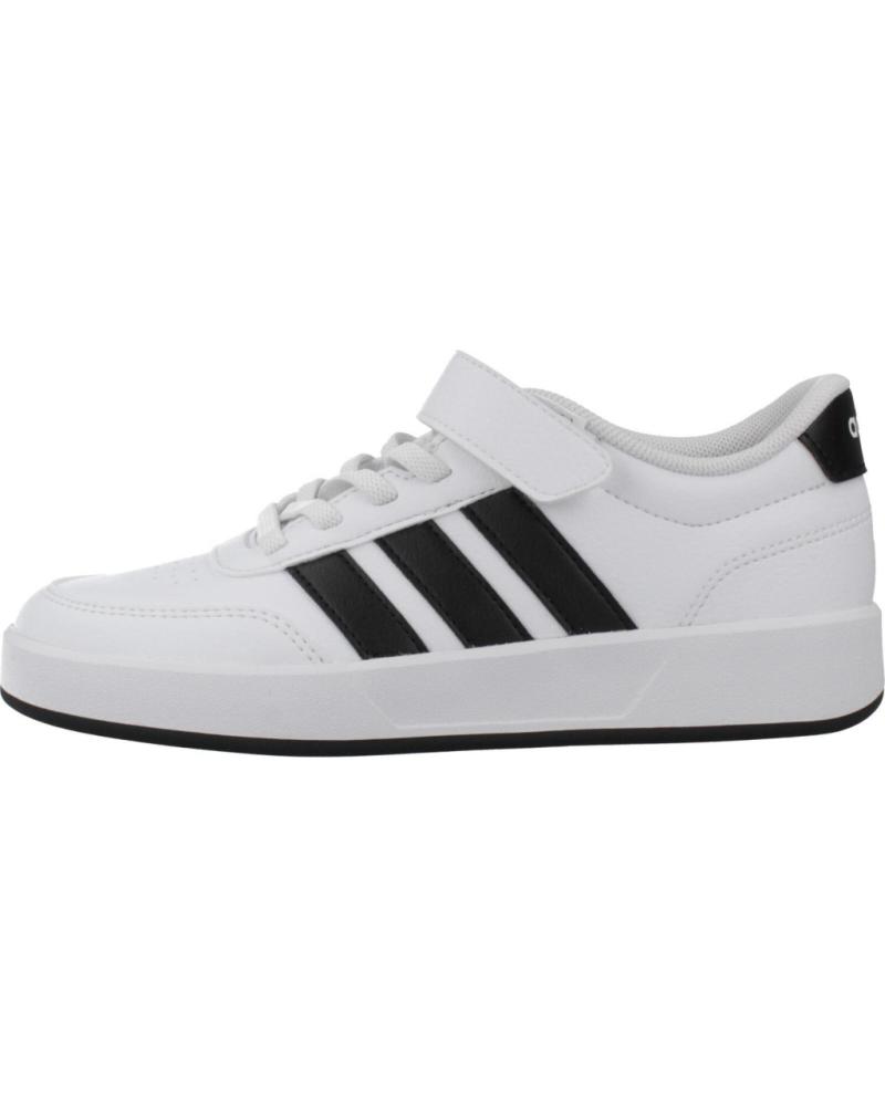 TÊNIS ADIDAS BREAKNET 3.0 EL INFANTIL, BRANCO/PRETO, REFERÊNCIA JS3688 WHITE
