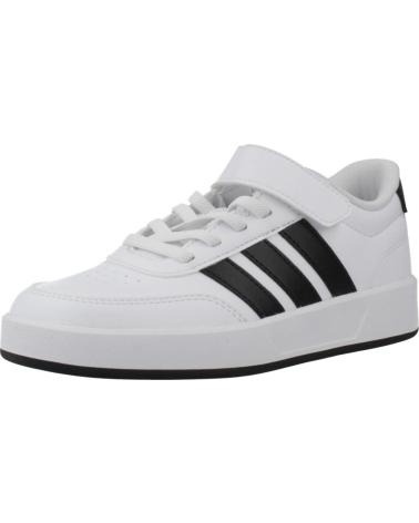 TÊNIS ADIDAS BREAKNET 3.0 EL INFANTIL, BRANCO/PRETO, REFERÊNCIA JS3688 WHITE