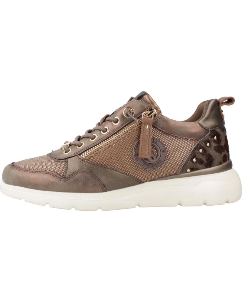 CARMELA 162513C TAUPE METALLIC ANIMAL PRINT SNEAKER WITH ZIPPER TAUPE