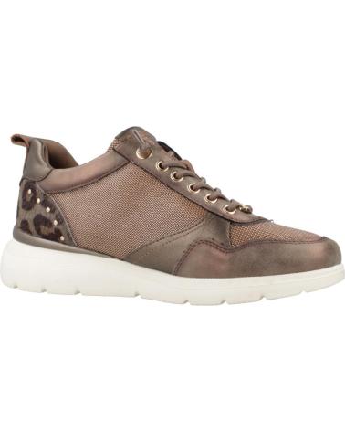 CARMELA 162513C TAUPE METALLIC ANIMAL PRINT SNEAKER WITH ZIPPER TAUPE
