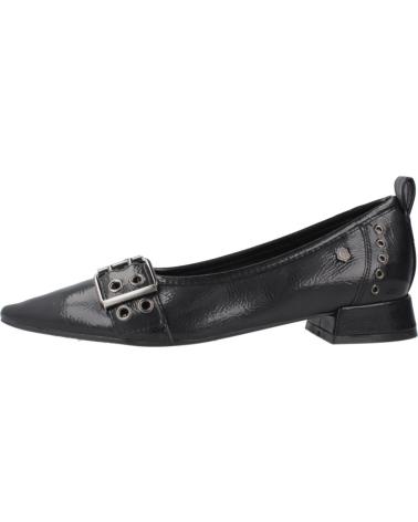 CARMELA 162709C - BALLERINE NERE A PUNTA CON FIBBIA NEGRO