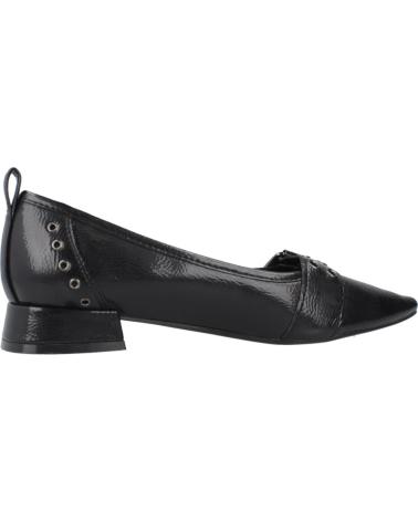 CARMELA 162709C - BALLERINE NERE A PUNTA CON FIBBIA NEGRO