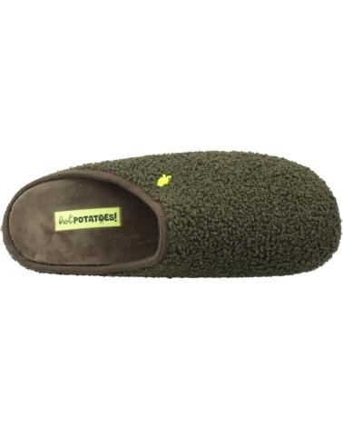 HOT POTATOES ZAPATILLAS HOGAR HOMBRE MODELO ANTWERP COLOR VERDE KAKI