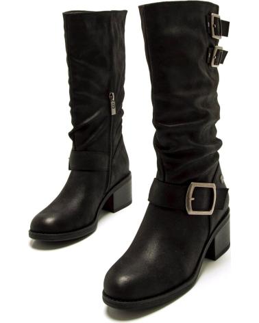 STIVALI MTNG 54663 NERI CON FIBBIE DECORATIVE NEGRO