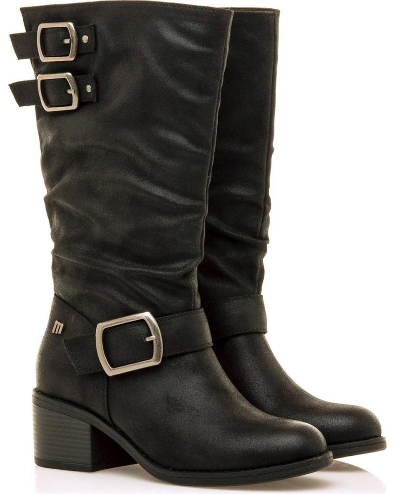 STIVALI MTNG 54663 NERI CON FIBBIE DECORATIVE NEGRO