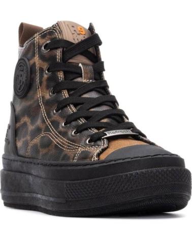 REFRESH BOTÍN SNEAKER 173075 PLATAFORMA ESTAMPADO LEOPARDO MARRÓN LEOPARDO