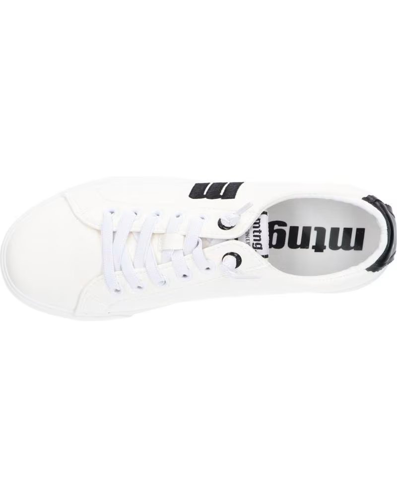 Chaussure Femme MUSTANG 60615 Noire Et Blanche
