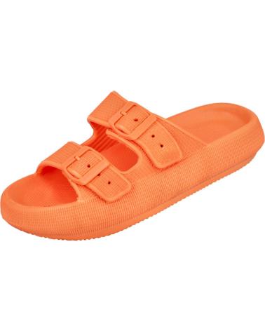 L&R SHOES VG323 - ORANGE SANDALEN MIT DOPPELTEM VERSTELLRIEMEN NARANJA