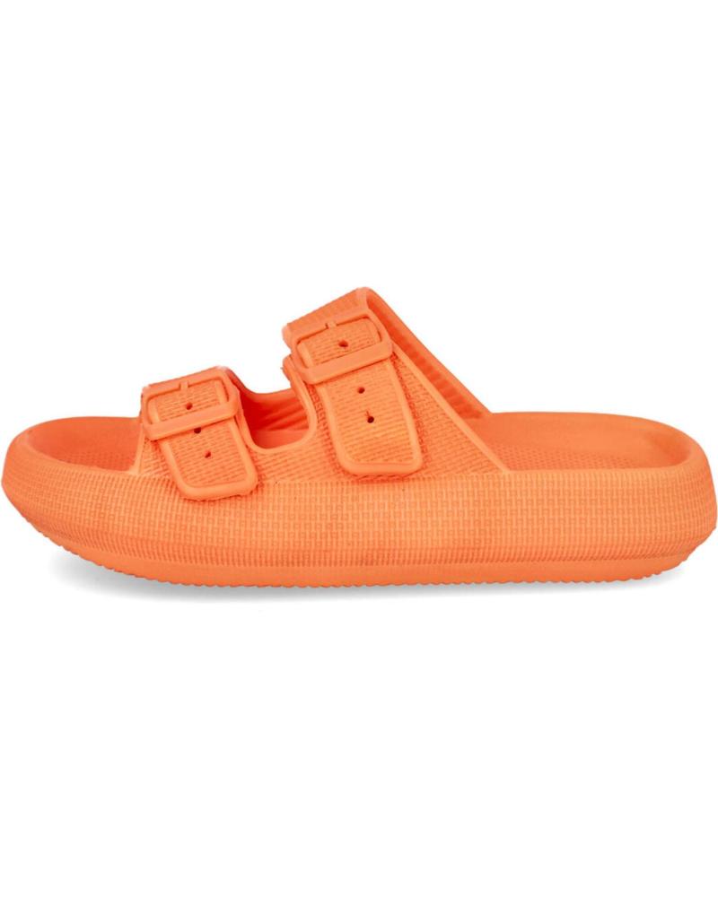 L&R SHOES VG323 - ORANGE SANDALEN MIT DOPPELTEM VERSTELLRIEMEN NARANJA