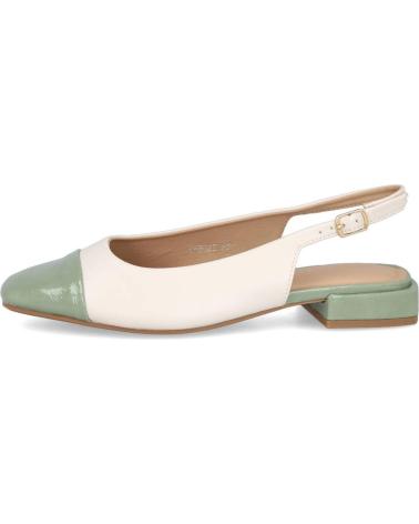 L&R SHOES S-5023 BALLERINE DÉCOLLETÉE BICOLORE VERT ET BLANC VERDE